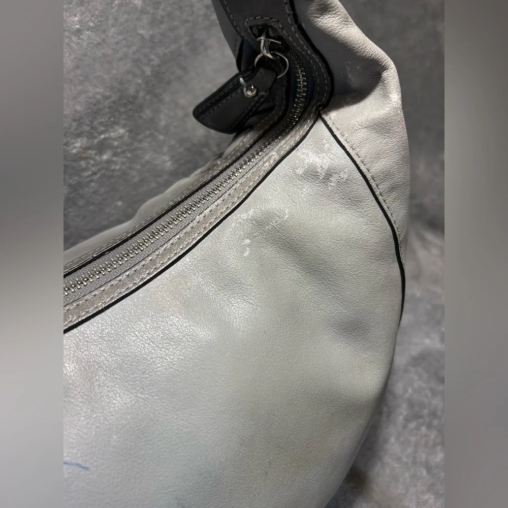 Coach Kristin Spectator 16803 Croc & Python Embossed Leather Hobo - Rehab - Picture 6 of 11